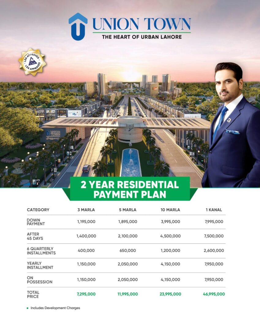 Union Town Payment Plan 2025